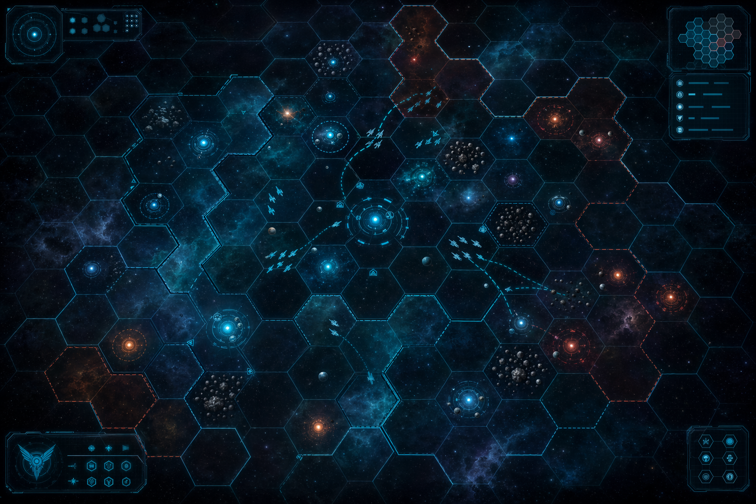 Strategic map with systems
